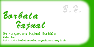borbala hajnal business card